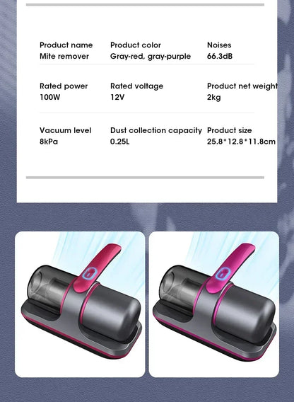 Aspirateur Sans Fil  – Nettoyeur Matelas et Vêtements